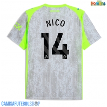Camisa de time de futebol Manchester City Nico Gonzalez #14 Replicas 3º Equipamento 2025-26 Manga Curta